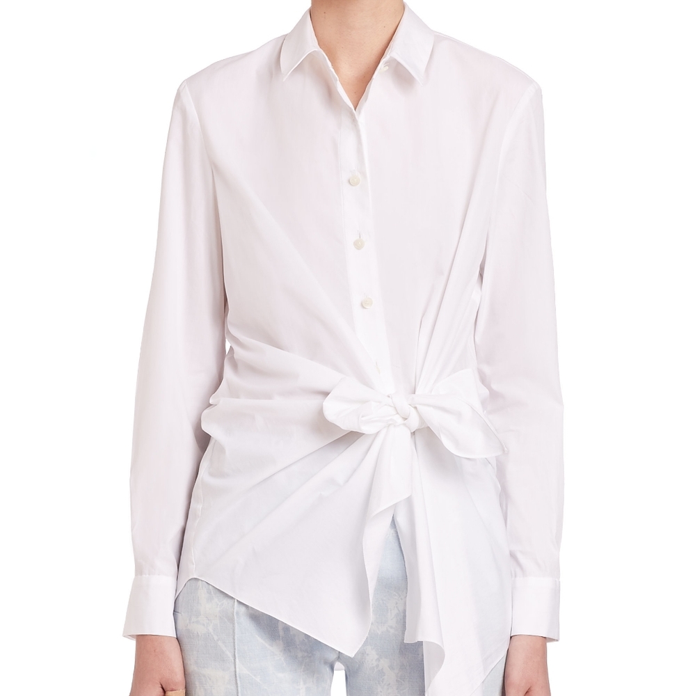 Thakoon Tie-Front Shirt size 8